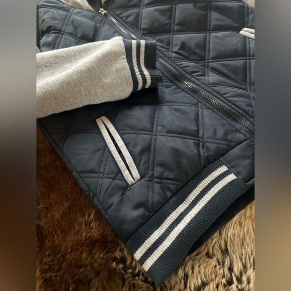 Ring of Fire Boys Quilted Varsity Twofer Zip-Up Jacket – Size Large - Picture 3 of 6